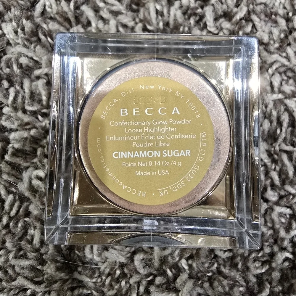 BECCA X Chrissy Confectionary Glow Powder CINNAMON SUGAR Highlighter .14 oz New